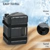 Outsunny 4PCs Gazebo Weights for Pop up Canopy Tent, HDPE Water or Sand Filled Weights for Gazebo Legs, with Built-in Handles and Secure Straps, 52KG