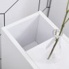 kleankin Slimline Bathroom Storage Unit w/ 2 Drawers 2 Open Compartments Wheels Handles Freestanding Compact Home Office Furniture 
