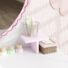 AIYAPLAY Kids Dressing Table Set, 2-Piece Children Vanity Table with Stool, Mirror, Drawer, Desktop, Storage, Heart-Themed Makeup Desk and Chair, Pink
