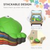 AIYAPLAY Stepping Stones Kids, 9 Pcs Goldfish Shaped Balance Stepping Stones for Sensory with Non-slip Edge, Outdoor Indoor Obstacle Course Stackable Balance Blocks, River Stones