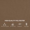 Outsunny 4 Pack Replacement Gazebo Curtains Privacy Panel for Most 3 x 4m Gazebo Canopy Pavillion Outdoor Shelter Sidewalls Accessories Dark Brown