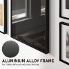 HOMCOM Football Shirt Frame Display, Acrylic Jersey Frame with UV Protection, Aluminium Sports Shirt Shadow Box for Basketball Football Baseball, 60 x 80 cm, Black