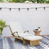 Outsunny Outdoor PE Rattan Recliner Chair with Cushion, Foldable Design Garden Recliner Chair with Retractable Footrest and Adjustable Back with 80 degree Recline, Beige