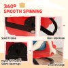 AIYAPLAY Kids Spinning Chair for Autism, Sensory Swivel Chair for ADHD Children, Flower Shaped Sit and Spin Wobble Chair with Metal Base & Non-Slip, Sensory Balance Toy for 3-8 Years Old, Red