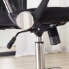 HOMCOM Mesh Office Chair, High Back Computer Desk Chair, Swivel Chair with Height Adjustable, Study Chair for Home Office, Black