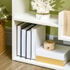 HOMCOM 6-Tier Bookshelf, Modern Bookcase with 11 Open Shelves, Freestanding Decorative Storage Shelving for Home Office and Study, White