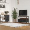 HOMCOM Chest of Drawers Storage  Dresser Cabinet Organizer with 3 Fabric Drawers and 2 Display Shelves for Living Room, Bedroom, Hallway