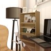 HOMCOM 4-Tier Desk Organiser, Multifunctional Assembled Desktop Organiser with Adjustable Shelves and Cable Management for Stationery, Office Supplies, Paper, Oak Tone