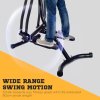 HOMCOM Upright Elliptical Cross Trainer, Air Walker Glider Home Gym, Cross Trainer Fitness Exercise Machine with LCD Monitor - Black