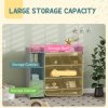 AIYAPLAY Toy Storage Unit, with 8 Removable Bins, Storage Shelves, Cabinet, Toy Organiser, for Playroom, Kids Room, Nursery, Grey