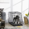 Pawhut Trapeze Collapsible Dog Pet Travel Box Cage Removable Tray 78 x 47 x 55cm