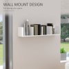 HOMCOM Wall Mount 84 CD / 56 DVD/Blu-ray/ Media Storage Rack 4 Cubes Wooden Shelf Organizer Unit Bookcase Display
