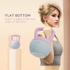 SPORTNOW Soft Kettlebell, 8kg Kettle Bell with Non-Slip Handle for Home Gym Weight Lifting and Strength Training, Purple and Grey
