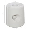 Outsunny 4 Pack 36 kg Gazebo Weights, Canopy Tent Weights with Rapid Clip, Gazebo Leg Weights Fill with Sand or Water, White