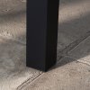 Outsunny Aluminium Outdoor Coffee Table, Rectangular Patio Side Table with Slat Tabletop for Indoor, Garden, Balcony, 100cm x 60 cm, Black