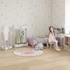 HOMCOM Free Standing Full Length Mirror, Child's Dressing Mirror with storage shelf, Children's White Bedroom Furniture 360?? Rotation MDF, For 3- 8 Years Old, 40L x 30W x 104H cm