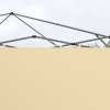 Outsunny Gazebo Side Panels with Zipped Doors, for 3x3 m or 3x6 m Pop Up Gazebo, 2 Pack Sides Replacement, Beige