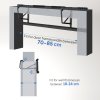 SPORTNOW Doorway Pull-Up Bar, No-Drilling Chin-Up Bar, Push-Up Stand with Resistance Bands, Padded Handles for Home Gym Exercise
