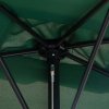 Outsunny Balcony Half Parasol Semi Round Umbrella Patio Crank Handle (2.3 m, Green)- NO BASE INCLUDED