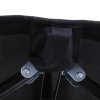 Outsunny Double Camping Bed Camping Cot Foldable Sunbed Outdoor Patio Sleeping Bed Super Light with Carry Bag (Black)