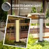 Outsunny Garden Solar Lamp, 71.5 cm Tall Metal Floor Lamp, Auto On/Off LED Solar Garden Light with Metal Wire Shade, IP44 for Outdoor, Porch, Pathway, Terrace, Black