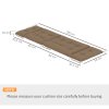 Outsunny Sun Lounger Cushions Only, 190x56x10cm Garden Lounge Chair Cushions Set of 2, UPF20+ 220gsm Fabric, Thick Sunbed Replacement Pads with 6 Ties, Khaki