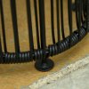 Outsunny Garden Rattan Lamp, 61 cm Tall Solar Rattan Floor Lamp, Solar Garden Light with Auto On/Off LED Light, IP44 Waterproof for Outdoor, Porch, Pathway, Terrace, Black
