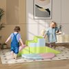 HOMCOM 6 Piece Soft Play Equipment, Kids Foam Blocks Toys for Climb and Crawl, Indoor Activity Play Set Playground for Toddler 1-3 Years Old, Pink