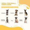 PawHut Freestanding Pet Gate Wooden Dog Gate with Support Feet Foldable Pet Fence Safety Barrier for the House Doorway Stairs White