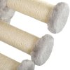PawHut 4 Piece Cat Shelves, Cat Wall Furniture with Hammock, Scratching Posts, Soft Ladder, Steps, Jump Platforms, Cat Wall Shelves for Indoor Cats - Grey