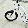 HOMCOM Kids Scooter, Teen Push Scooter with Big Wheels, 85-95cm Adjustable Handlebar Height, Dual Brakes, Scooter for Kids 5+ Years Old, White