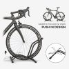 SPORTNOW Bike Floor Stand, Portable Bike Rack, Freestanding Parking Stand Holder for 16