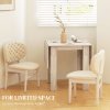 HOMCOM Folding Dining Table, Extendable Kitchen Table for Small Space, Drop Leaf Table for 2-4 People, Oak