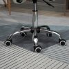 HOMCOM Cosmetic Stool 360?? Rotate Height Adjustable Salon Massage Spa Chair Hydraulic Rolling Faux Leather Saddle Stool Mobility, Cream