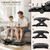 HOMCOM Foot Rest Under Desk with Massage Rollers, Desk Footrest at Work with Adjustable Angle and Height, Ergonomic Non-Slip Foot Stool for Office and Home
