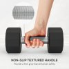 SPORTNOW Dumbbells Set, Hand Weights Pair with 12-Sided Shape and Non-Slip Grip for Men Women Home Gym Workout, 2 x 6kg
