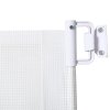 PawHut Retractable Stair Gate for Dogs, Pet Mesh Safety Gate Extends up to 115cm for Doorways Indoor- White