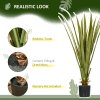 HOMCOM Decorative Artificial Plants Agave Succulent in Pot, Desk Fake Plants for Home Indoor Outdoor Decor, 90cm
