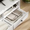 HOMCOM 140cm TV Stand Cabinet, Modern TV Unit Console Table for up to 75