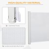 PawHut Retractable Stair Gate for Dogs, Pet Mesh Safety Gate Extends up to 115cm for Doorways Indoor- White