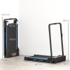 HOMCOM Folding Treadmill Walking Pad, 1-6km/h Treadmill Walking Machine, with Remote Control and LCD Display for Home Gym Office, Blue