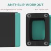 SPORTNOW Fitness Stepper, 3-Height Adjustable Aerobic Step, Non-Slip Exercise Step Board for Home Gym Office Workout, 10.5cm, 15.5cm, 20.5cm, Green