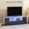 HOMCOM High Gloss TV Unit Cabinet for TVs up to 60
