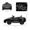 HOMCOM McLaren Licensed 12V Kids Electric Ride-On Car with Butterfly Doors, Powered Electric Car with Remote Control, Music, Horn, Headlights, MP3 Slot, Suspension Wheels, for Ages 3-6 Years - Black