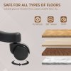 HOMCOM Executive Office Chair, PU Leather High Back Desk Chair, Swivel Computer Chair with Adjustable Height and Tilt Function, Brown