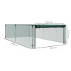 Outsunny 8' x 4' Crop Cage, Plant Protection Tent with Zipped Door and Galvanised Steel Frame, Fruit Cage Netting Cover for Garden and Outdoors Green