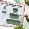 Outsunny Galvanised Raised Beds for Garden, Metal Elevated Planter Box with Safety Edging, Easy DIY for Growing Flowers, Herbs, Succulents, 150 x 62 x 30cm, Green