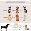 PawHut Foldable Pet Carrier for Miniature Dogs, Portable Cat Carrier Bag Soft Side Fabric Dog Crate with Removable Mat, Breathable Mesh, Ground Stakes, 46L x 36W x 41H cm - Brown