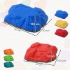 AIYAPLAY Balance Stepping Stones for Kids, 6-Piece River Stones with Non-slip Bottom, Indoor Outdoor Sensory Obstacle Course for Ages 3-8 Years, Multicoloured