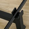 SPORTNOW Barbell Jack, Deadlift Jack with Non-Slip Handle and Plastic Padding, Easy Loading and Unloading 200kg Barbell Plates, for Home Gym, Deadlifting Weight Training